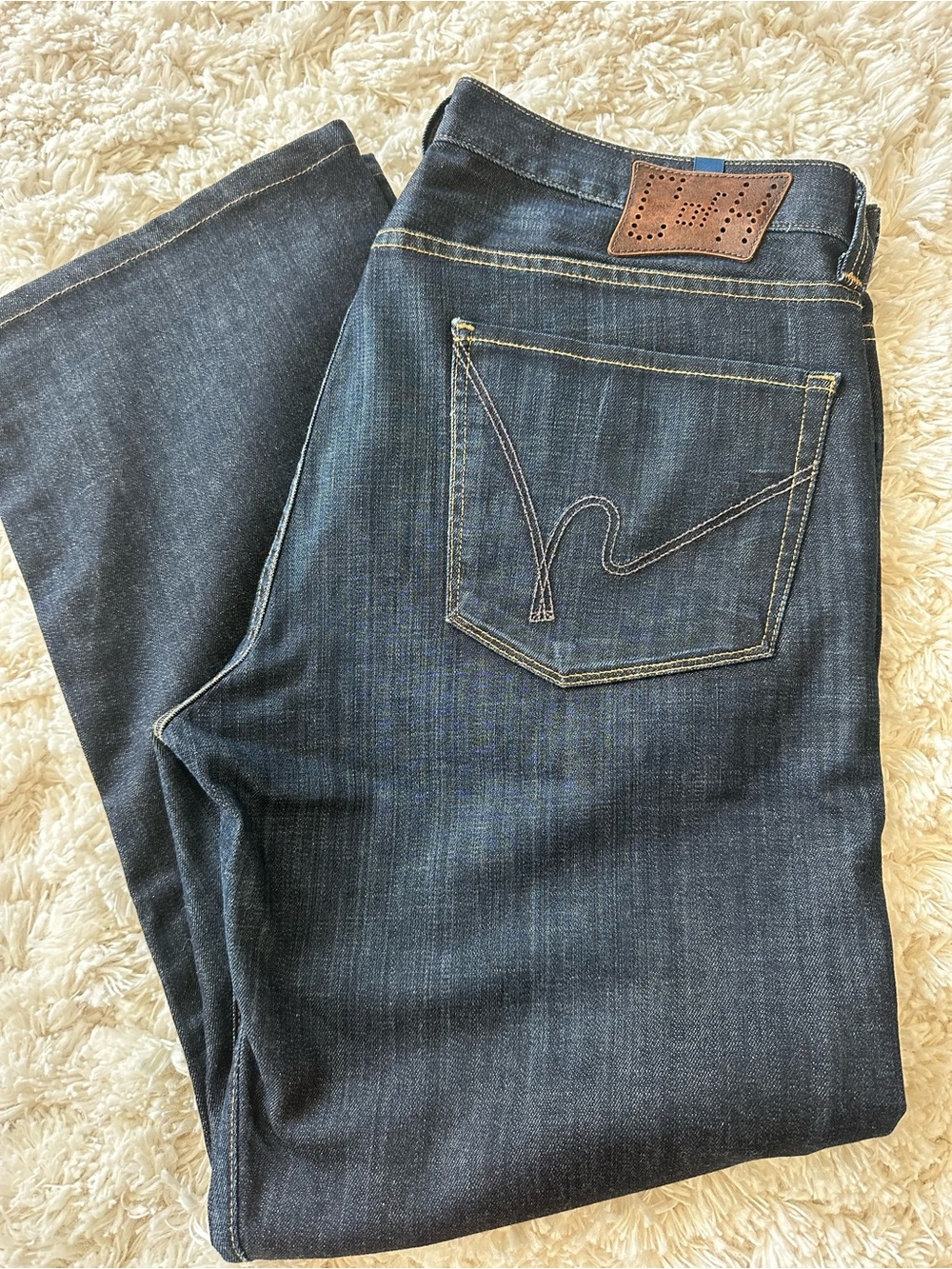 Citizens Of Humanity Indigo Relaxed Straight Men's Jeans